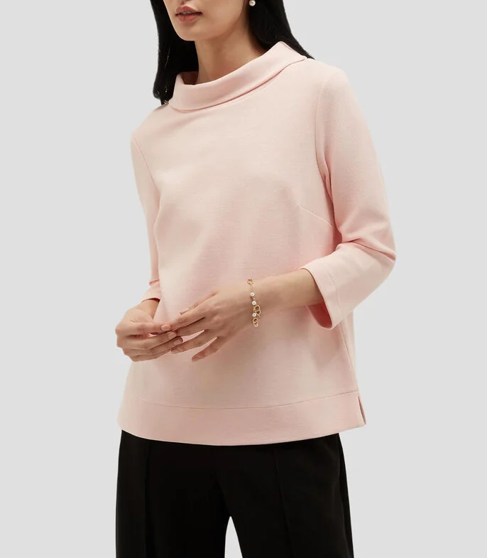 Blusa liso Betsy manga 3/4 Mujer