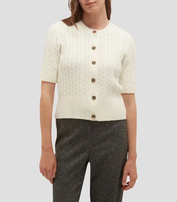 Blusa lisa manga corta Mujer
