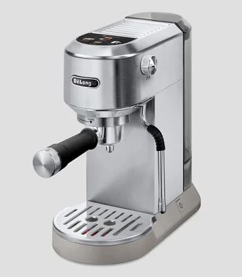 Cafetera Automática Dedica Dúo Gris en Acero Inoxidable