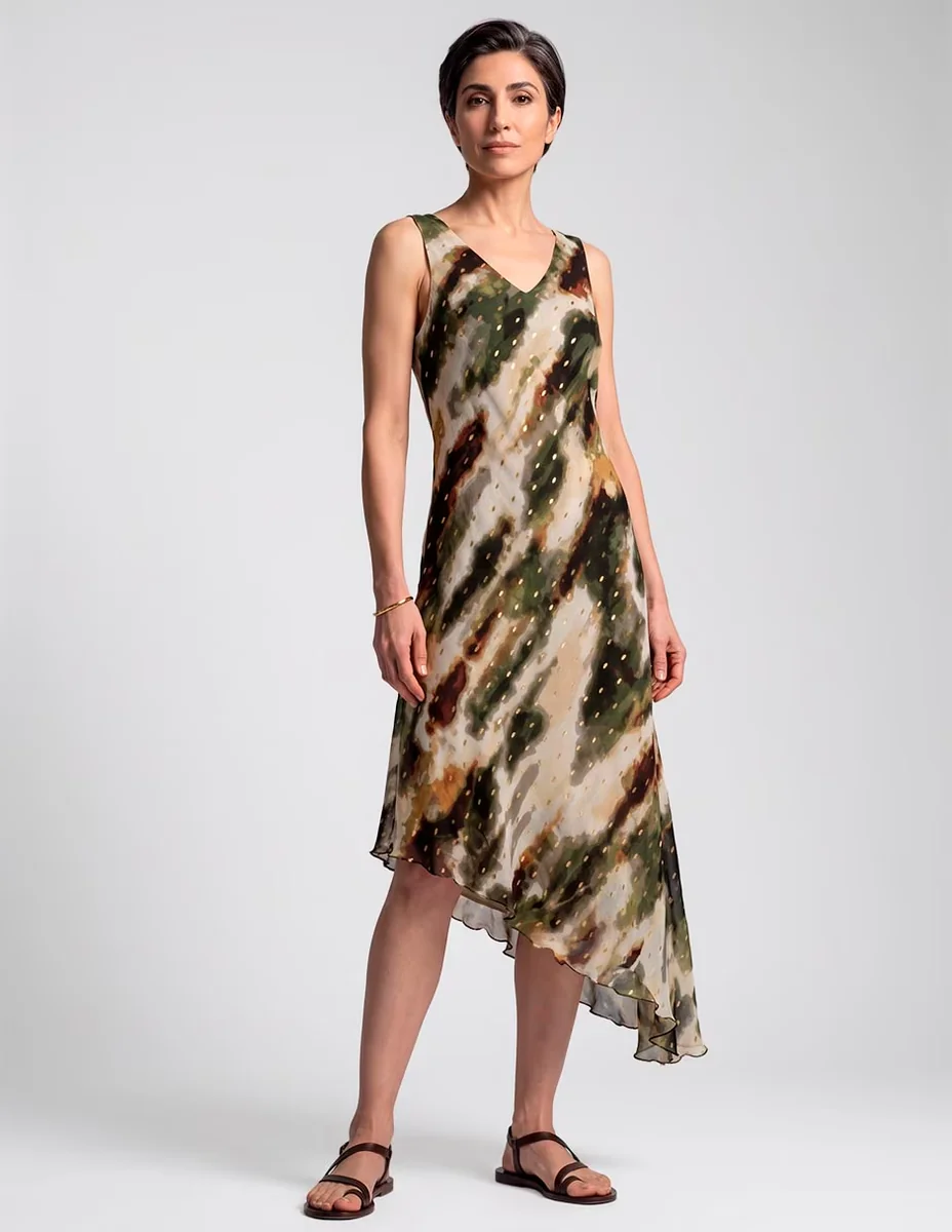 Vestido a la rodilla casual para mujer