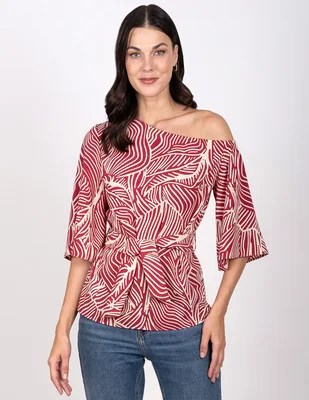 Blusa manga corta para mujer