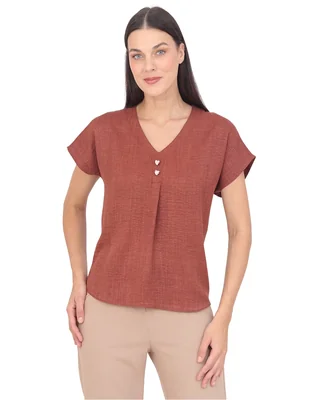 Blusa Padua manga corta para mujer