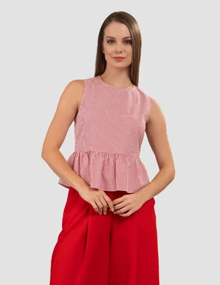 Blusa sin manga para mujer