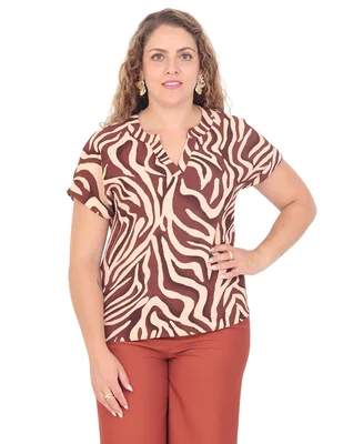 Blusa grupo dublin manga corta para mujer