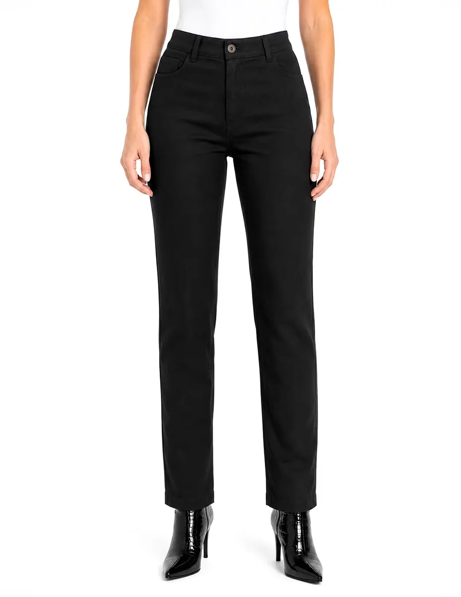 Jeans regular skinny cintura para mujer