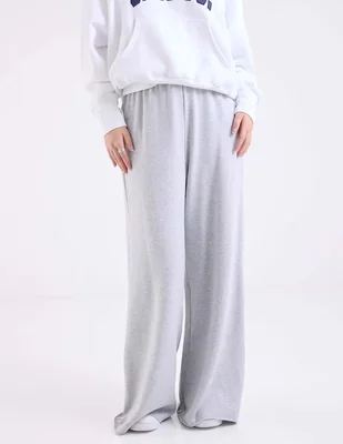Pants amplio con elástico para mujer