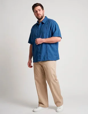 Guayabera manga corta para hombre