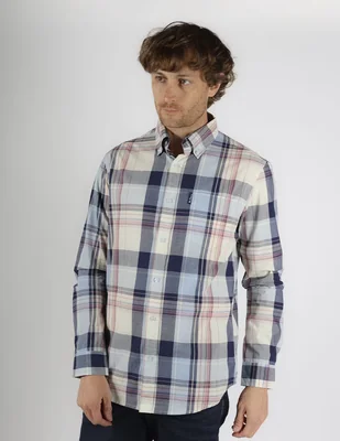 Camisa casual manga larga para hombre