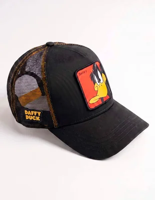 Gorra visera curva snapback casual looney tunes daffy duck para hombre
