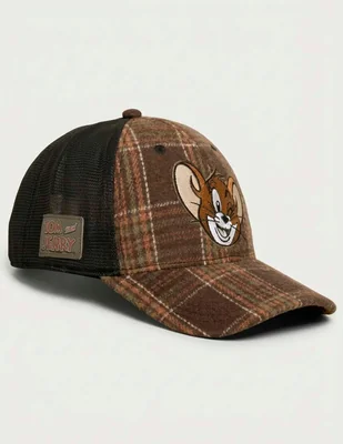 Gorra visera curva snapback casual tom y jerry para hombre