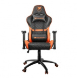 Cougar Silla Gamer Armor One, hasta 120Kg, Negro/Naranja, con Soporte Lumbar