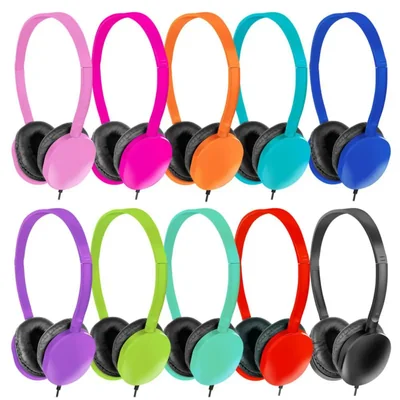 Auriculares ZXQZYM, paquete de 20 unidades, para niños en el aula o la
