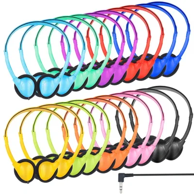 ZNXZXP Paquete de 20 auriculares para aula, ideales para estudiantes y