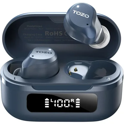 Auriculares inalámbricos híbridos con cancelación activa de ruido TOZO