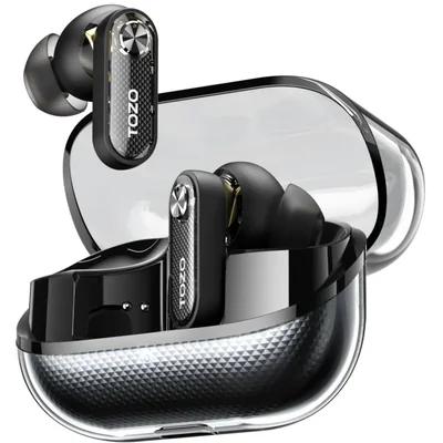Auriculares inalámbricos híbridos con cancelación activa de ruido TOZO