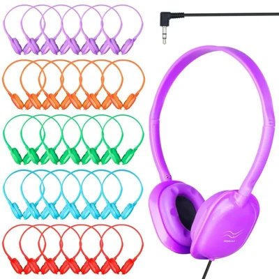 Auriculares MENGLALA para niños, paquete de 20 unidades, ideales para