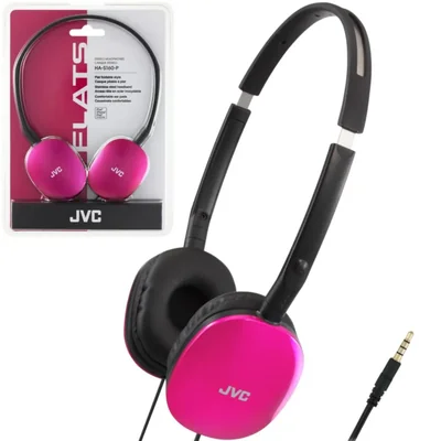 Auriculares con cable JVC Flats On-Ear - Diseño plano y plegable - Dri