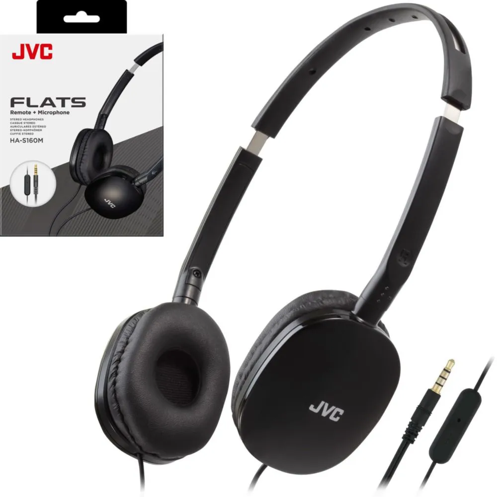 Auriculares con cable JVC Flats supraaurales con micrófono - Diseño pl