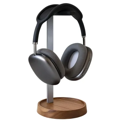 Soporte para auriculares Muso Wood Walnut, soporte universal para auri