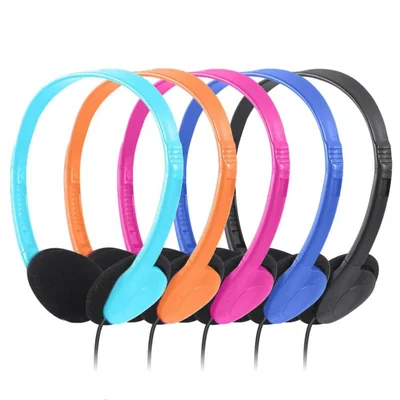 Auriculares infantiles CN-Outlet para aula, paquete de 5 unidades mult