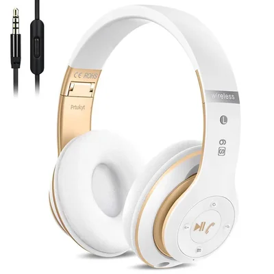 Auriculares inalámbricos Bluetooth 6S supraaurales, estéreo Hi-Fi, ple