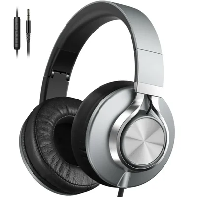 Auriculares con cable AILIHEN con micrófono y control de volumen, auri