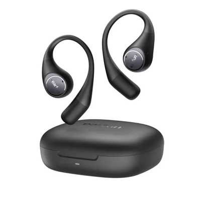 Auriculares abiertos EarFun OpenJump, inalámbricos con gancho ergonómico, sonido de alta resolución, LDAC, llamadas ENC de 4 mic