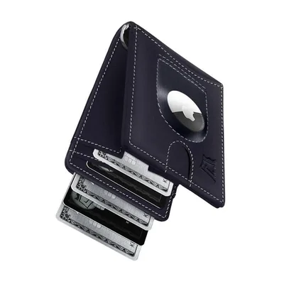 Billetera Kings Loot con AirTag y bloqueo RFID – Azul