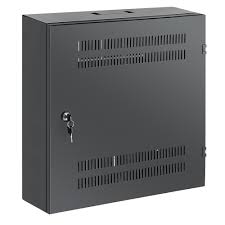 Gabinete 19" Mural 4U 550x540, 4U+2U Vert - Acero - 60kg Capacidad de Peso Estático