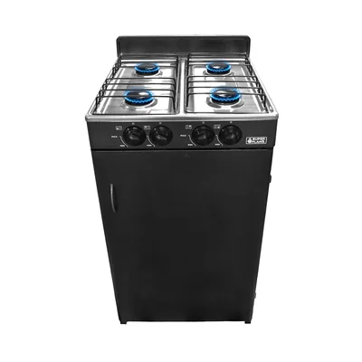 Estufa de Gabinete Super Flama GABY-CA-N 4 Quemadores Negro ALBY*