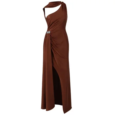 Vestido de Fiesta Largo con un Hombro Noshe para Mujer
