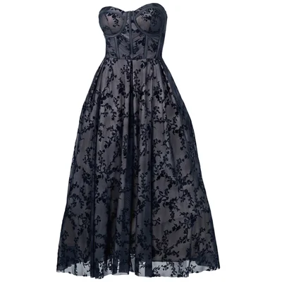 Vestido de Fiesta Midi con Corset Noshe para Mujer
