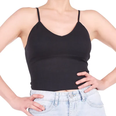 Top de Tirantes Básico Negro Dex para Mujer