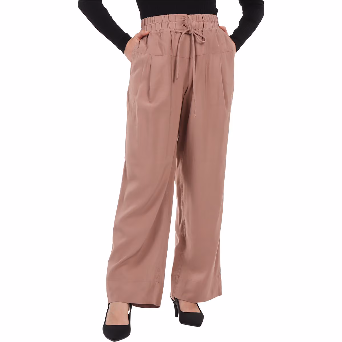 Pantalón Amplio con Jaretas Dex para Mujer