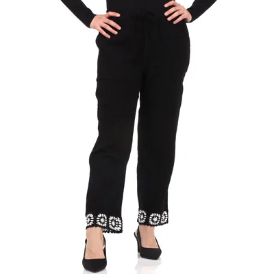 Pantalón Bordado Crochet Arqueology para Mujer
