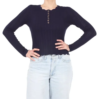 Suéter Henley de Manga Larga Dex para Mujer