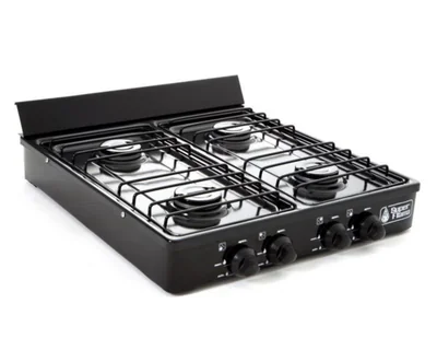 Estufa Super Flama de Mesa 4 Quemadores 4Q-N Negra