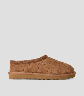 Pantuflas slip on en piel Tasman Woven Hombre