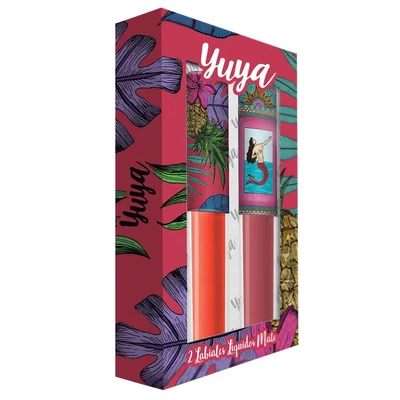 Set 2 Labiales Yuya Modelo 2 (Papaya)