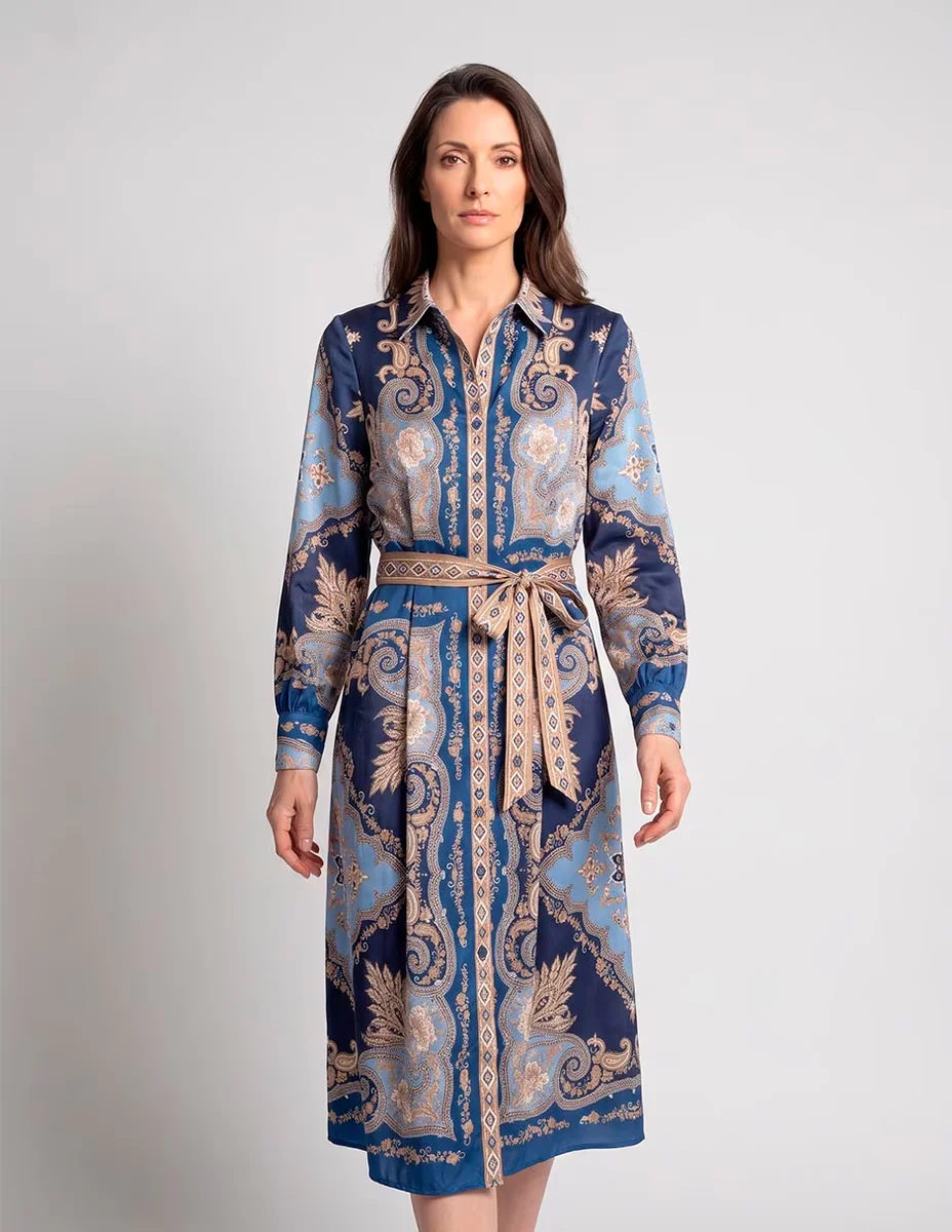 Vestido midi casual para mujer