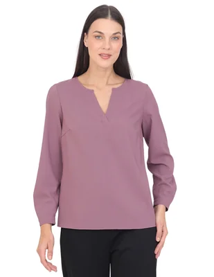 Blusa petite manga larga para mujer