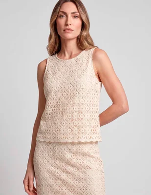 Blusa sin manga para mujer
