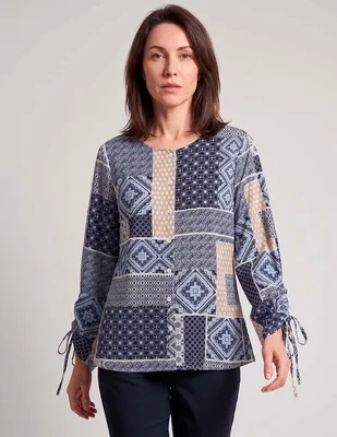 Blusa manga larga para mujer