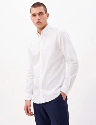 Camisa casual manga larga para hombre