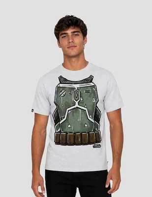 Playera star wars torso boba fett cuello redondo para hombre