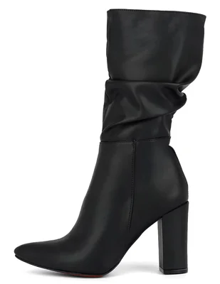 Bota abajo de la rodilla modern essential de piel para mujer