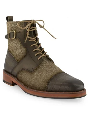 Bota de piel para hombre