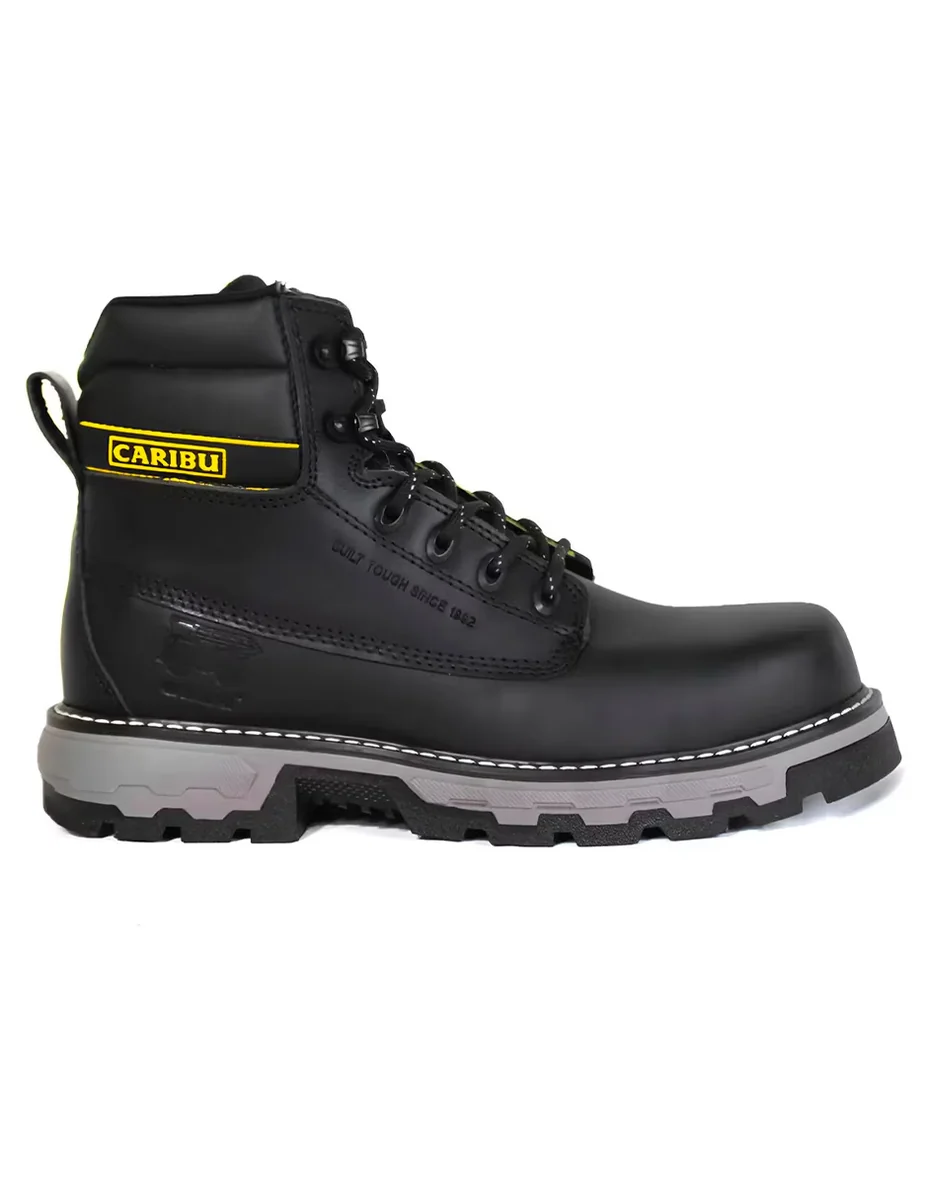 Bota industrial de piel