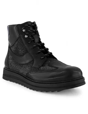Bota de piel para hombre