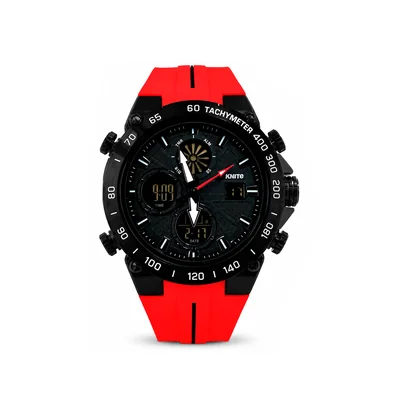 Reloj Hombre Knite Titan Chrono Black Cronografo Deportivo